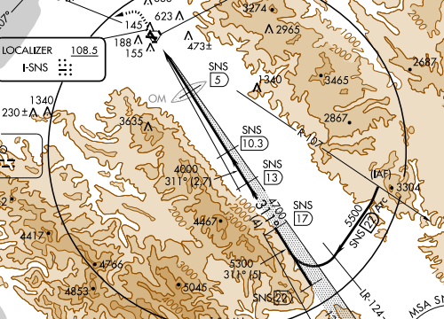 KSNS LOC/DME RWY 31